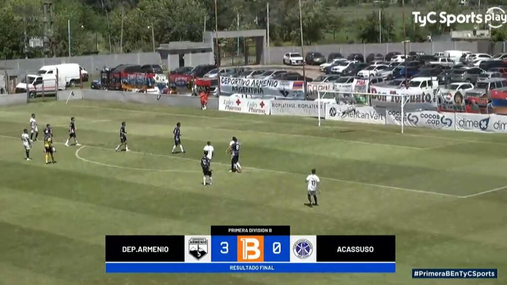 VIDEO: 3-0, ¡DEPORTIVO ARMENIO GOLEÓ A ACASSUSO ! – CONTINÚA 2°.