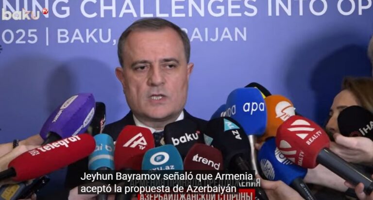 VIDEO: BAYRAMOV ANUNCIÓ QUE ARMENIA ACEPTÓ LA PROPUESTA FINAL DE AZERBAIYÁN SOBRE UN TRATADO DE PAZ.
