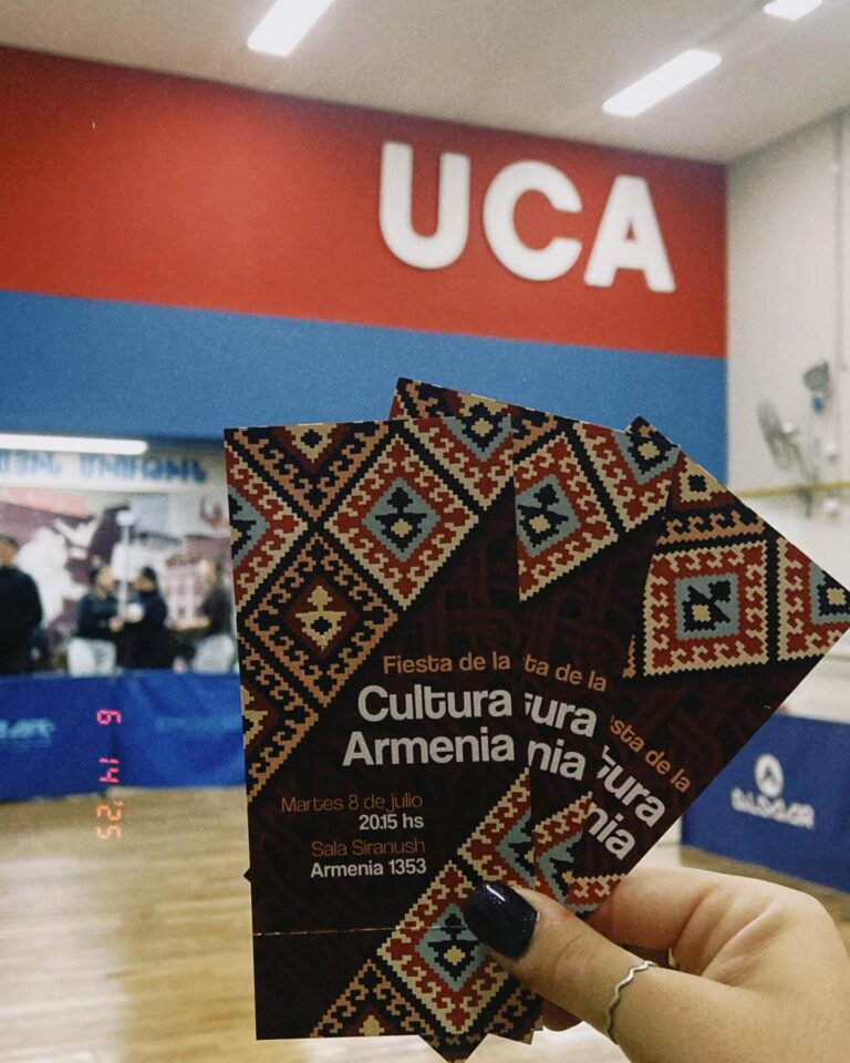 8 DE JULIO, 20.15 HS EN SALA SIRANUSH: FIESTA DE LA CULTURA ARMENIA – UCA.