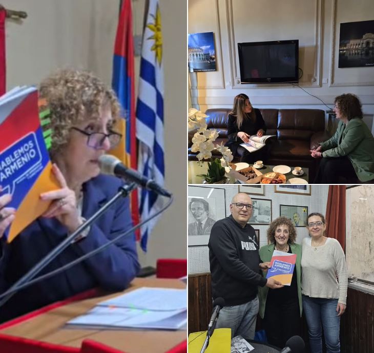 VIDEO: EN URUGUAY, DIANA DERGARABETIAN PRESENTÓ SU LIBRO «HABLEMOS ARMENIO» – ENTREVISTA EN «RADIO ARAX», POR DIEGO KARAMANUKIAN.