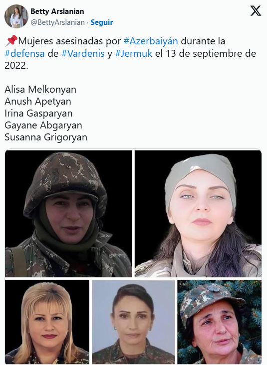 «LA GUERRA ESCRITA EN SUS CUERPOS: MUJERES ARMENIAS EN LA PRIMERA LÍNEA» – POR BETTY ARSLANIAN, FRANCE 24.