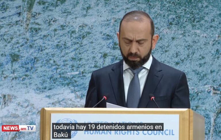 VIDEO: EL CANCILLER MIRZOYAN HABLÓ EN LA ONU SOBRE LOS ARMENIOS ILEGALMENTE DETENIDOS Y JUZGADOS EN AZERBAIYÁN.