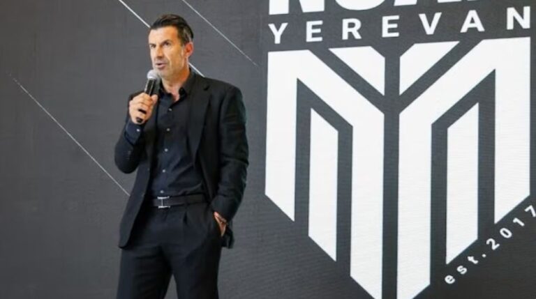 VIDEOS: EL EXFUTBOLISTA PORTUGUÉS LUIS FIGO EN ARMENIA – ASISTIÓ COMO ASESOR EN PRESENTACIÓN DE CIUDAD DEPORTIVA DEL FC NOAH.