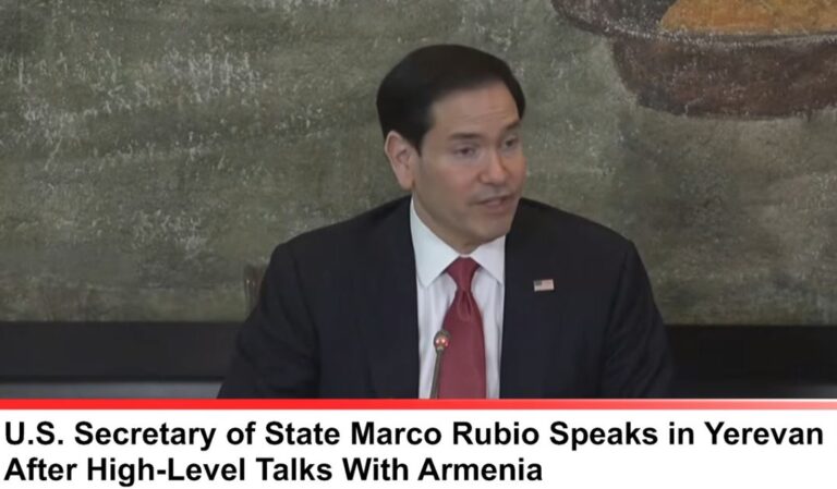 VIDEO: RUBIO VISITA ARMENIA EN MEDIO DE TENSIONES ENTRE EREVÁN Y EL KREMLIN.