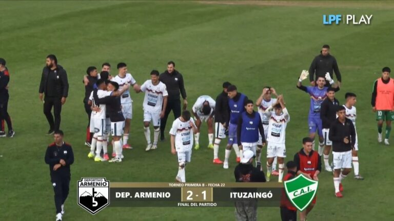 VIDEO: EN EL FINAL, DEPORTIVO ARMENIO GANÓ 2-1 A ITUZAINGÓ.