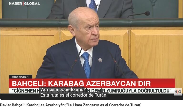 VIDEO: ALIADO DE ERDOGAN CAMBIÓ DE NOMBRE A LA RUTA TRUMP POR ZANGEZUR, EL CORREDOR DE TURÁN.