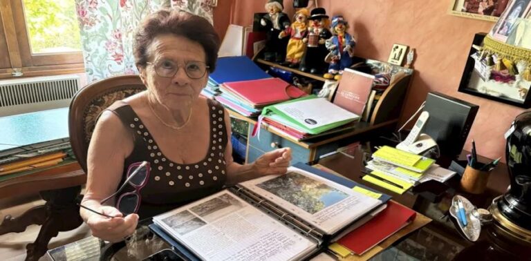 MARIE-JOSÉ ANGELINI, DE 88 AÑOS, REPASA SU ARCHIVO DEL CANTANTE FRANCO-ARMENIO CHARLES AZNAVOUR CUANDO VIVÍA EN QUINSON.