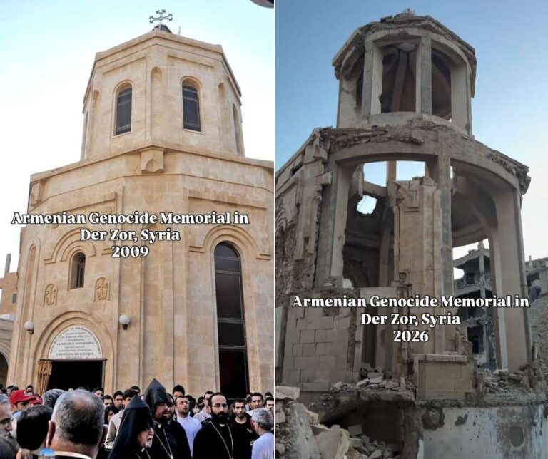 VIDEO: TRAS ATAQUES EN 2014 POR ISIS, ASÍ ESTÁ HOY EL MEMORIAL DEL GENOCIDIO ARMENIO DE DER ZOR EN SIRIA.