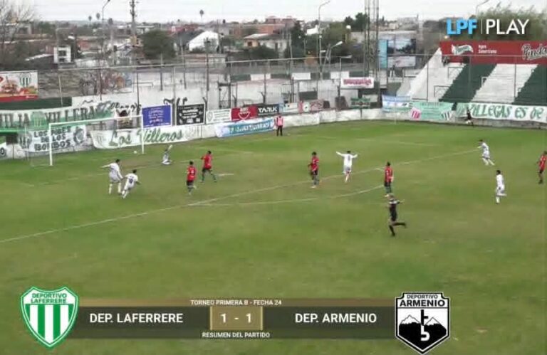 VIDEO: DEPORTIVO ARMENIO EMPATÓ 1 A 1 CON DEPORTIVO LAFERRERE.