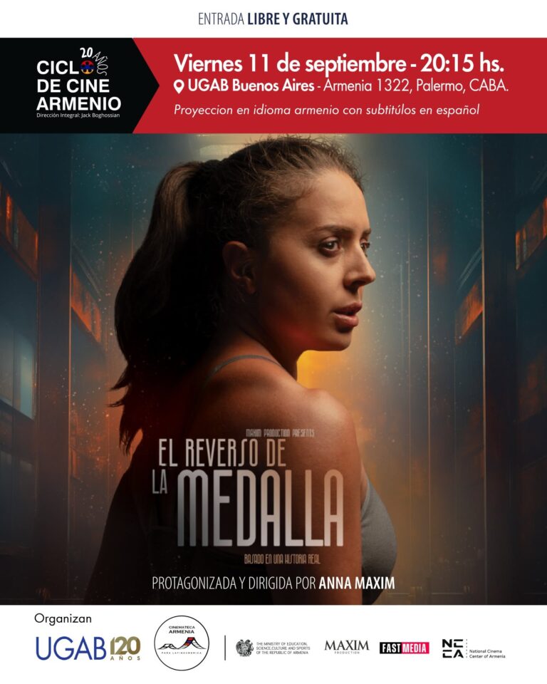 11 DE SEPTIEMRE, 20.15 HS EN UGAB BS AS: PROYECCIÓN DE «EL REVERSO DE LA MEDALLA» – CICLO DE CINE ARMENIO, DIRIGIDO POR JACK BOGHOSSIAN.
