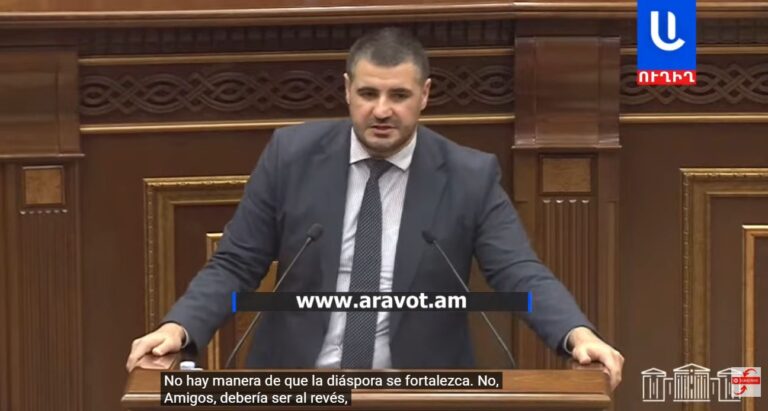 VIDEO: ARMAN YEGHOYAN CRRE QUE NO HAY MANERA DE QUE LA DIÁSPORA ARMENIA SE FORTALEZCA.
