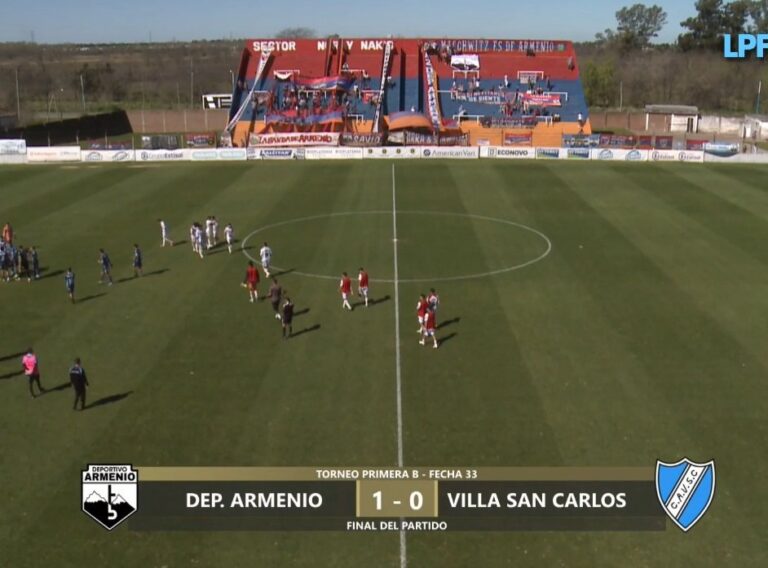 VIDEO: VICTORIA DE DEPORTIVO ARMENIO FRENTE A VILLA SAN CARLOS – RESUMEN Y ENTREVISTA A LUCAS PALMA, AUTOR DEL GOL.