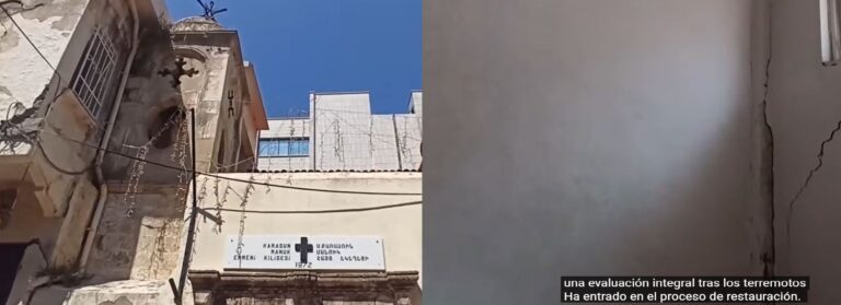 VIDEO: LA IGLESIA ARMENIA KARASUNK MANUK DAÑADA POR EL TERREMOTO DE 2023 ESTÁ SIENDO RESTAURADA EN TURQUÍA.