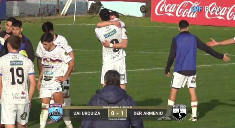 1- 0, DEPORTIVO ARMENIO GANÓ A UAI URQUIZA – ENTREVISTAS AL DT FERNANDO RUIZ Y AL AUTOR DEL GOL MAURO DÁVILA – VIDEOS.