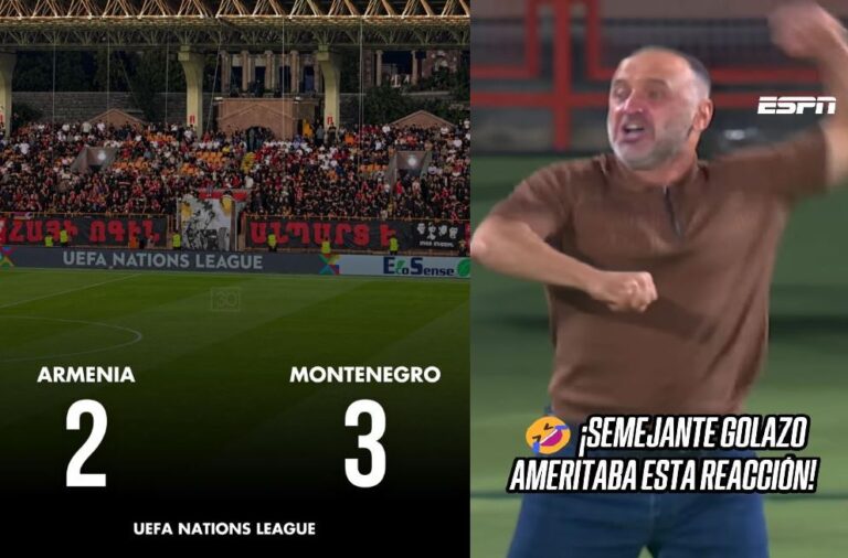 VIDEO: EN PARTIDO DE ARMENIA (2) VS MONTENEGRO (3) ¡ ASÍ GRITÓ EL DT MELIKYAN POR EL GOL DE SPERTSYAN!