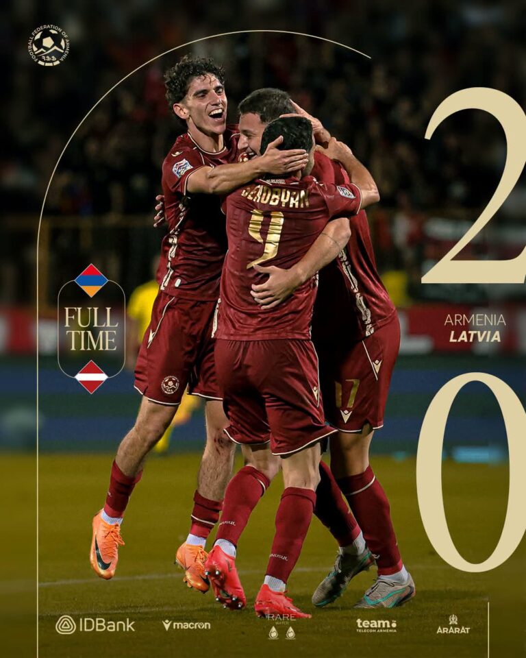 VIDEOS: ARMENIA ARRANCÓ LA UEFA NATIONS LEAGUE CON UN TRIUNFO DE 2-0 VS LETONIA – ENTREVISTAS A ARTUR GHARIBYAN Y AL DT YEGHISHÉ MELIKYAN.