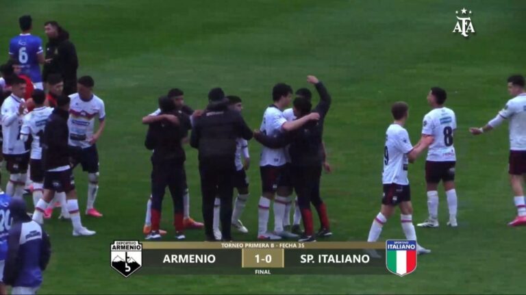 VIDEO: VICTORIA DE DEPORTIVO ARMENIO (1) FRENTE A SPORTIVO ITALIANO (0).