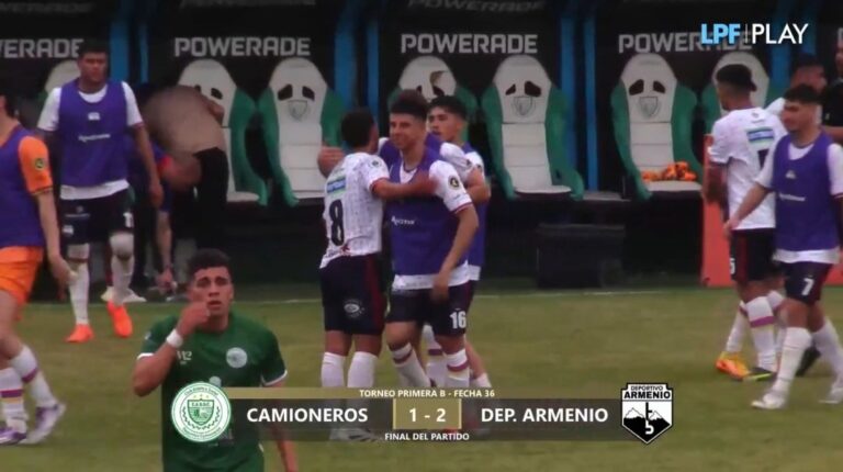 VICTORIA DE DEPORTIVO ARMENIO – GANÓ A CAMIONEROS 2 A 1 – VIDEO.