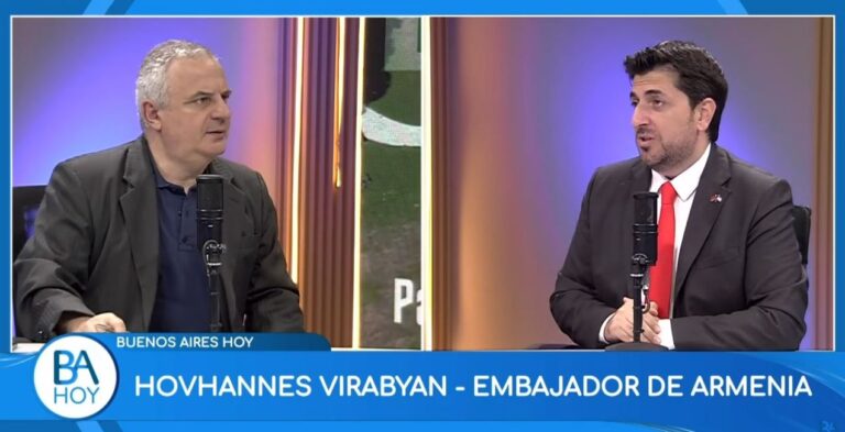 VIDEO: ENTREVISTA AL EMBAJADOR VIRABYAN – INVITACIÓN AL EVENTO DEL 21 DE SEPTIEMBRE – ARMENIA PARTICIPARÁ EN FIT BUENOS AIRES.