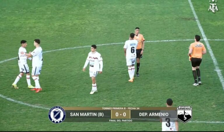 VIDEO: DEPORTIVO ARMENIO EMPATÓ SIN GOLES CON SAN MARTÍN DE BURZACO.