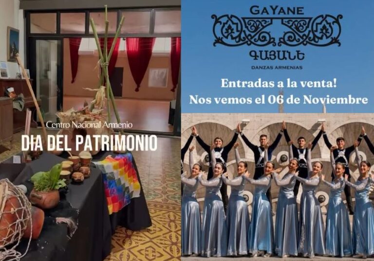 VIDEO: EL CONJUNTO ARMENIO GAYANÉ CELEBRÓ EL DÍA DEL PATRIMONIO DE URUGUAY – 6 DE NOVIEMBRE, RECITAL EN TEATRO EL GALPÓN.